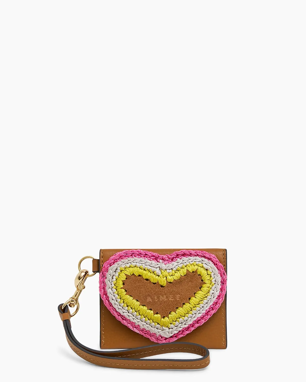 Crochet Heart Wristlet Wallet sold by Aimee Kestenberg