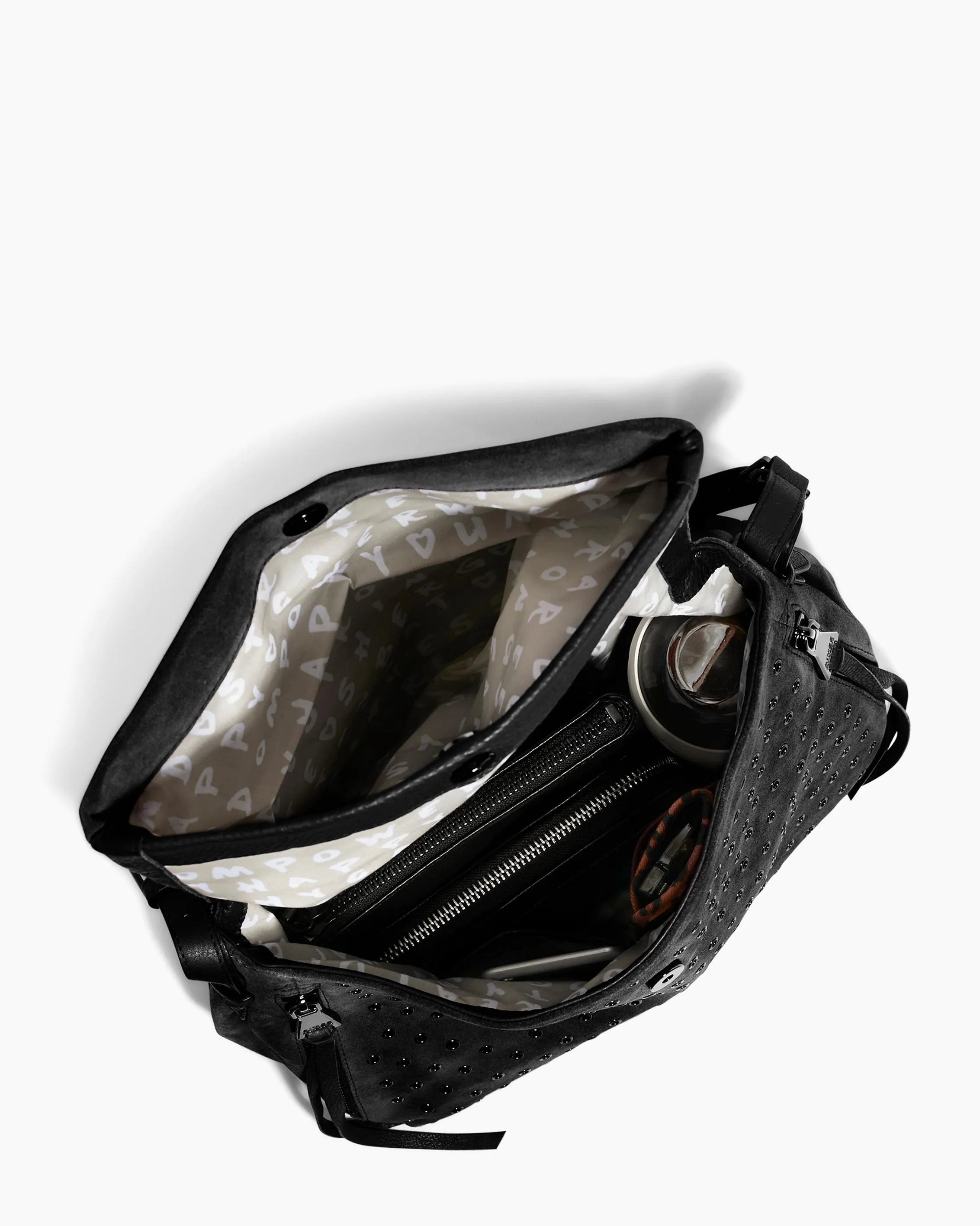 Bali Novelty Double Entry Hobo in Luxury Suede sold by Aimee Kestenberg product image thumbnail 4