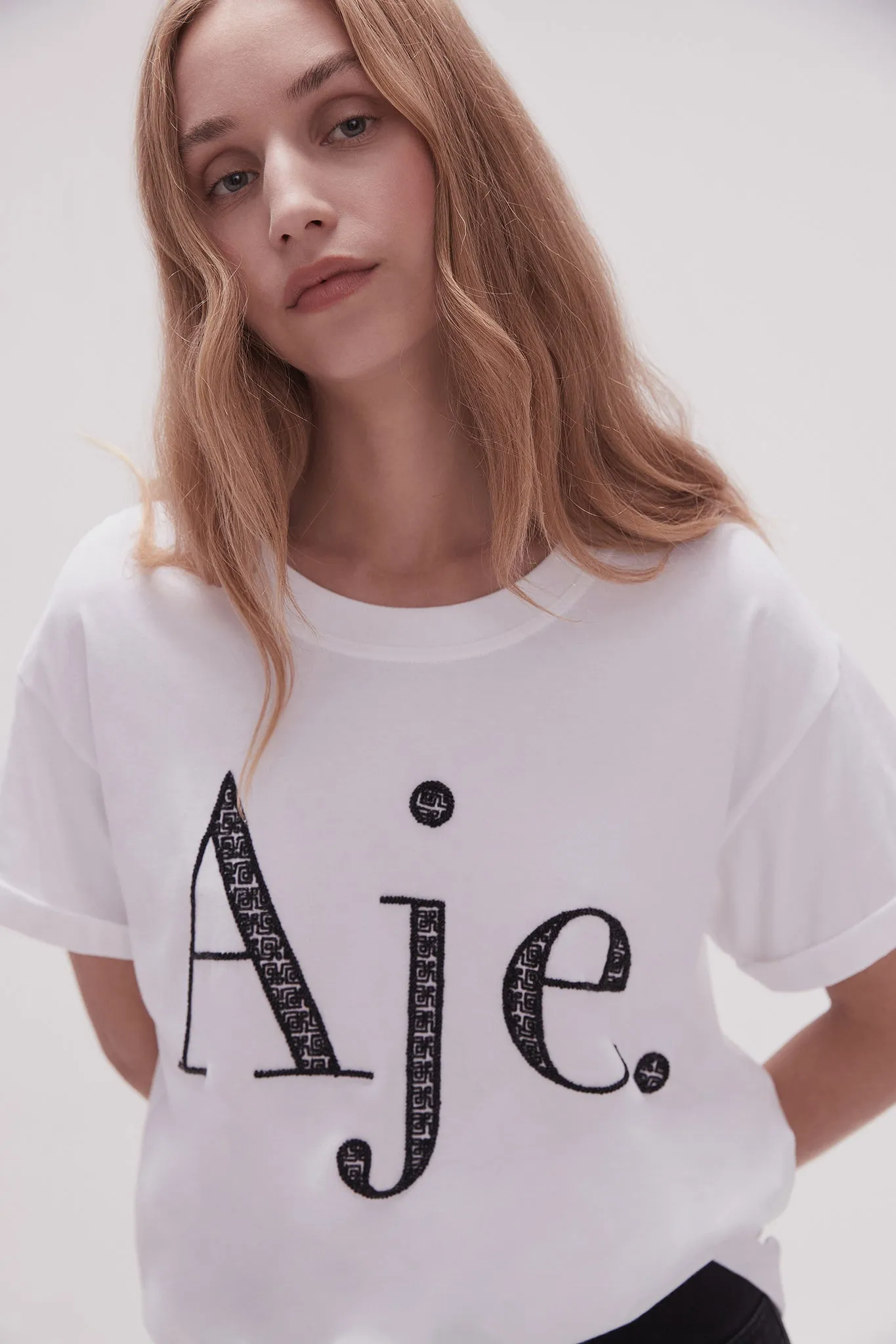 Flossie Embellished Logo Tee sold by Aje product image thumbnail 4