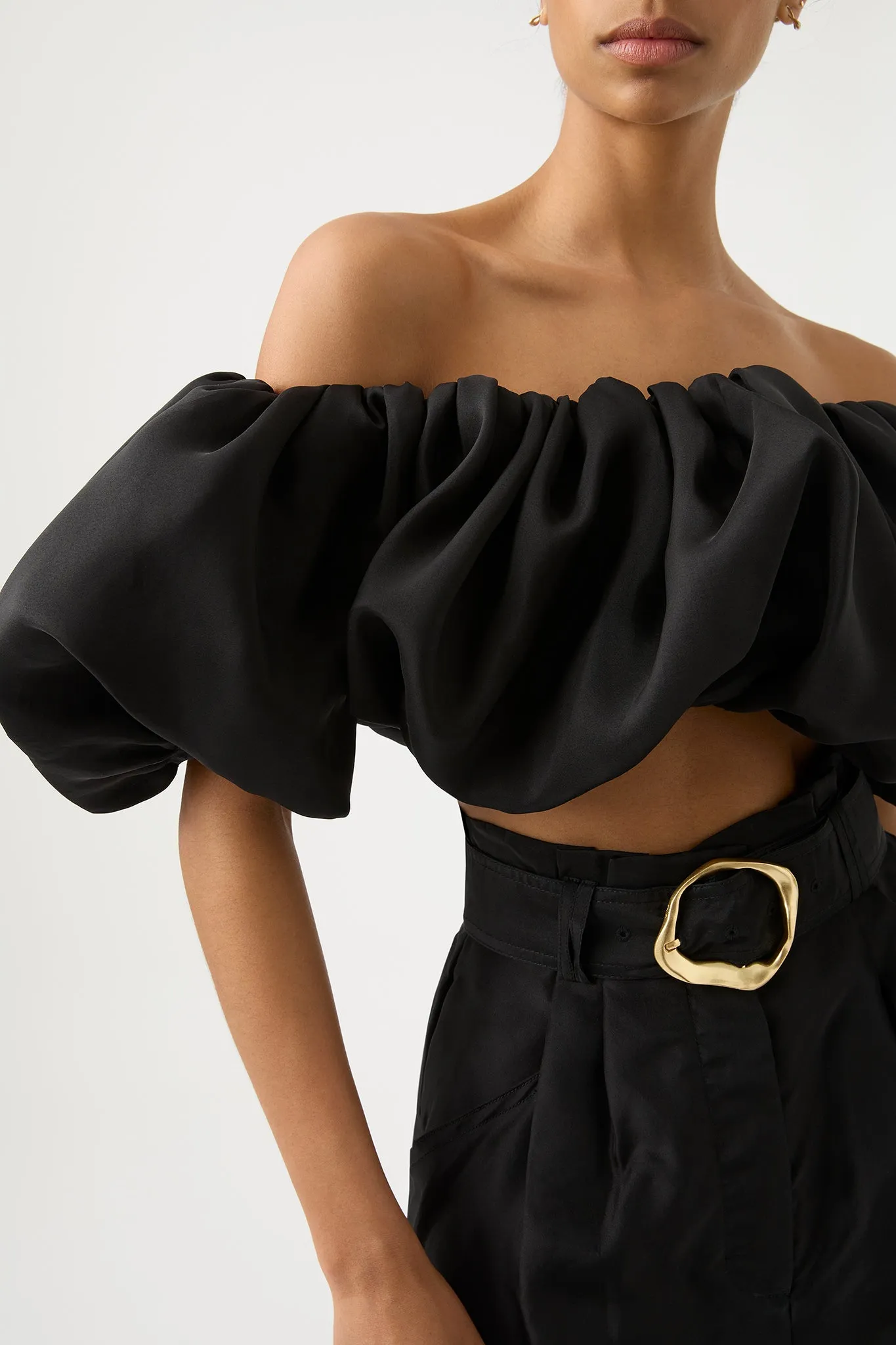 Riviera Off Shoulder Tube Silk Top sold by Aje product image thumbnail 4