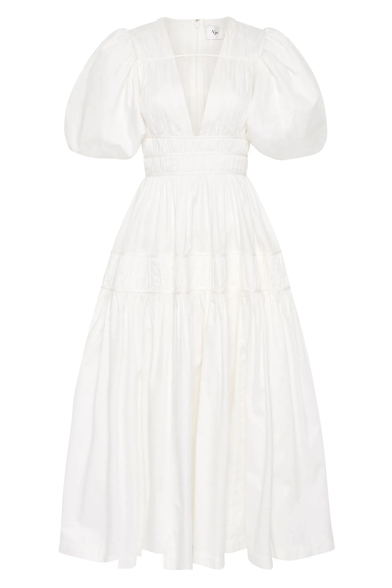 Fallingwater Ruched Midi Dress sold by Aje product image thumbnail 2