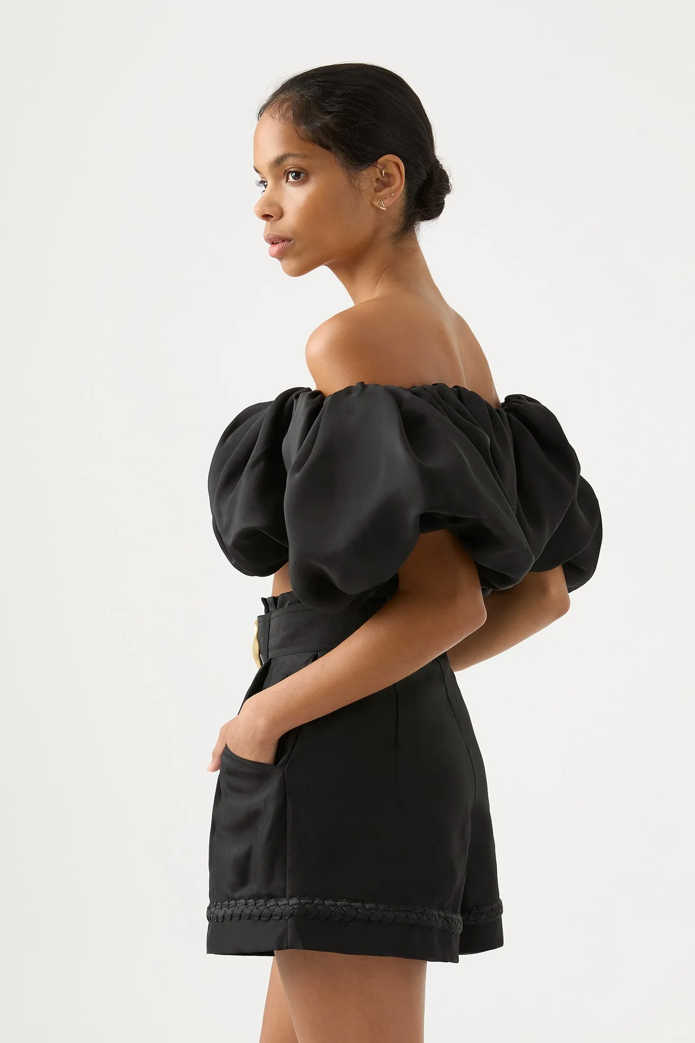 Riviera Off Shoulder Tube Silk Top sold by Aje product image thumbnail 3