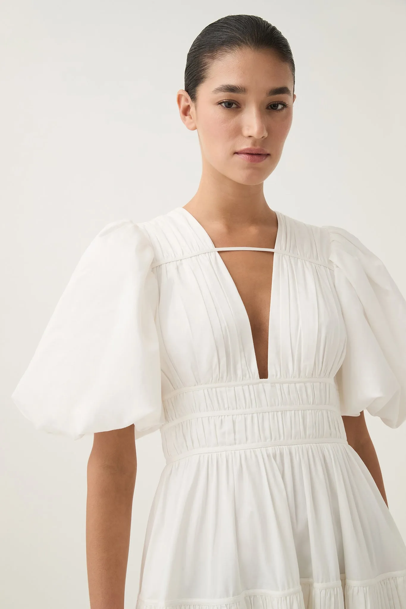 Fallingwater Ruched Midi Dress sold by Aje product image thumbnail 4