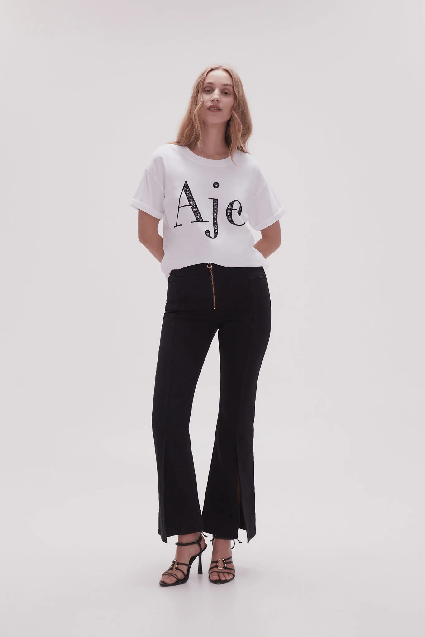 Flossie Embellished Logo Tee sold by Aje product image thumbnail 3
