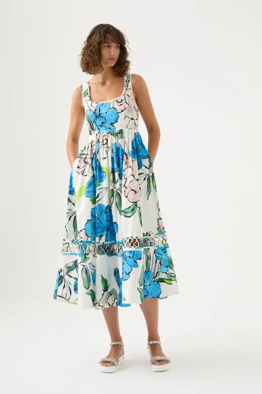 Erika Cut Out Midi Dress sold by Aje