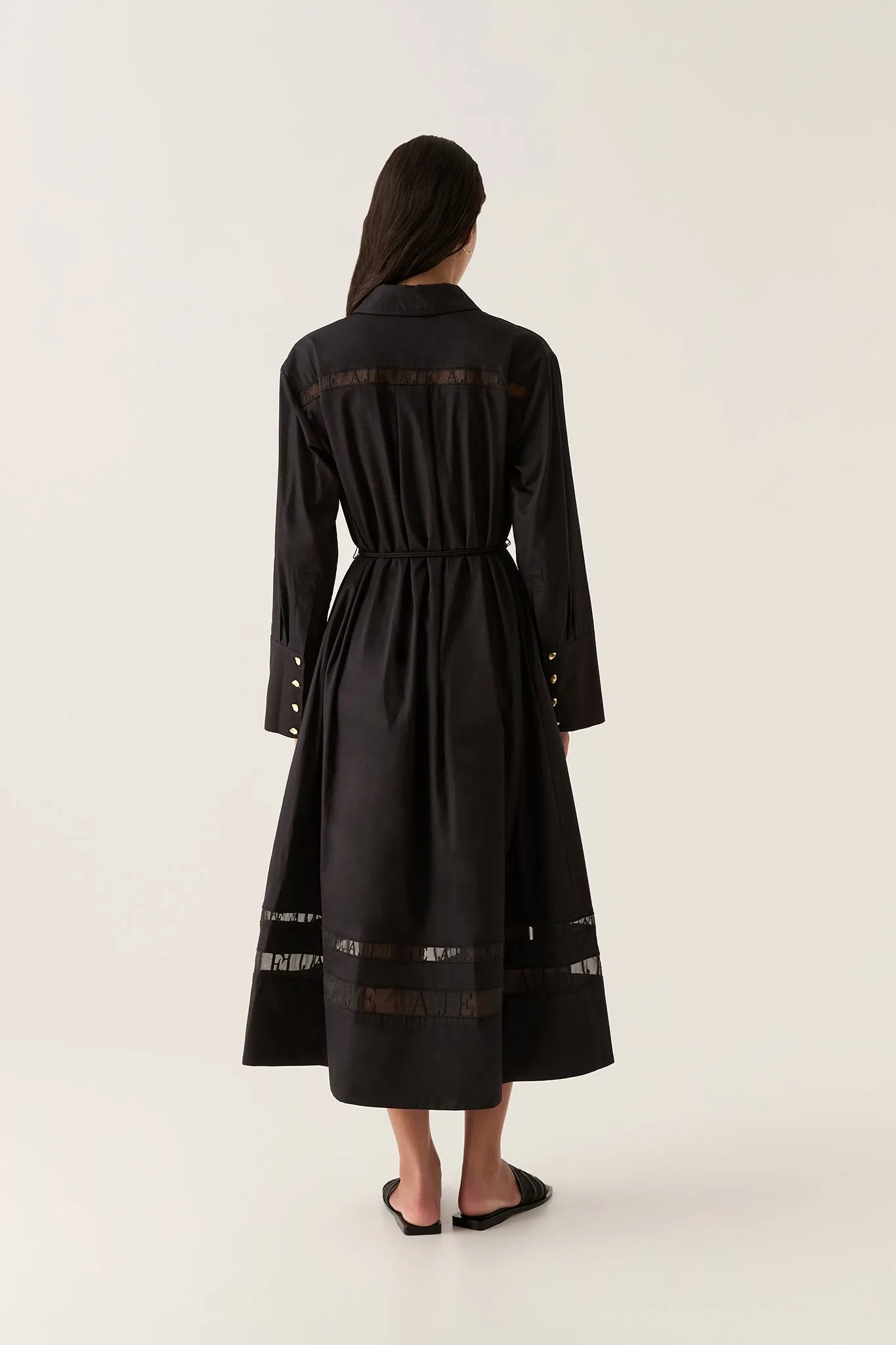 Reframe Logo Shirt Dress sold by Aje product image thumbnail 5