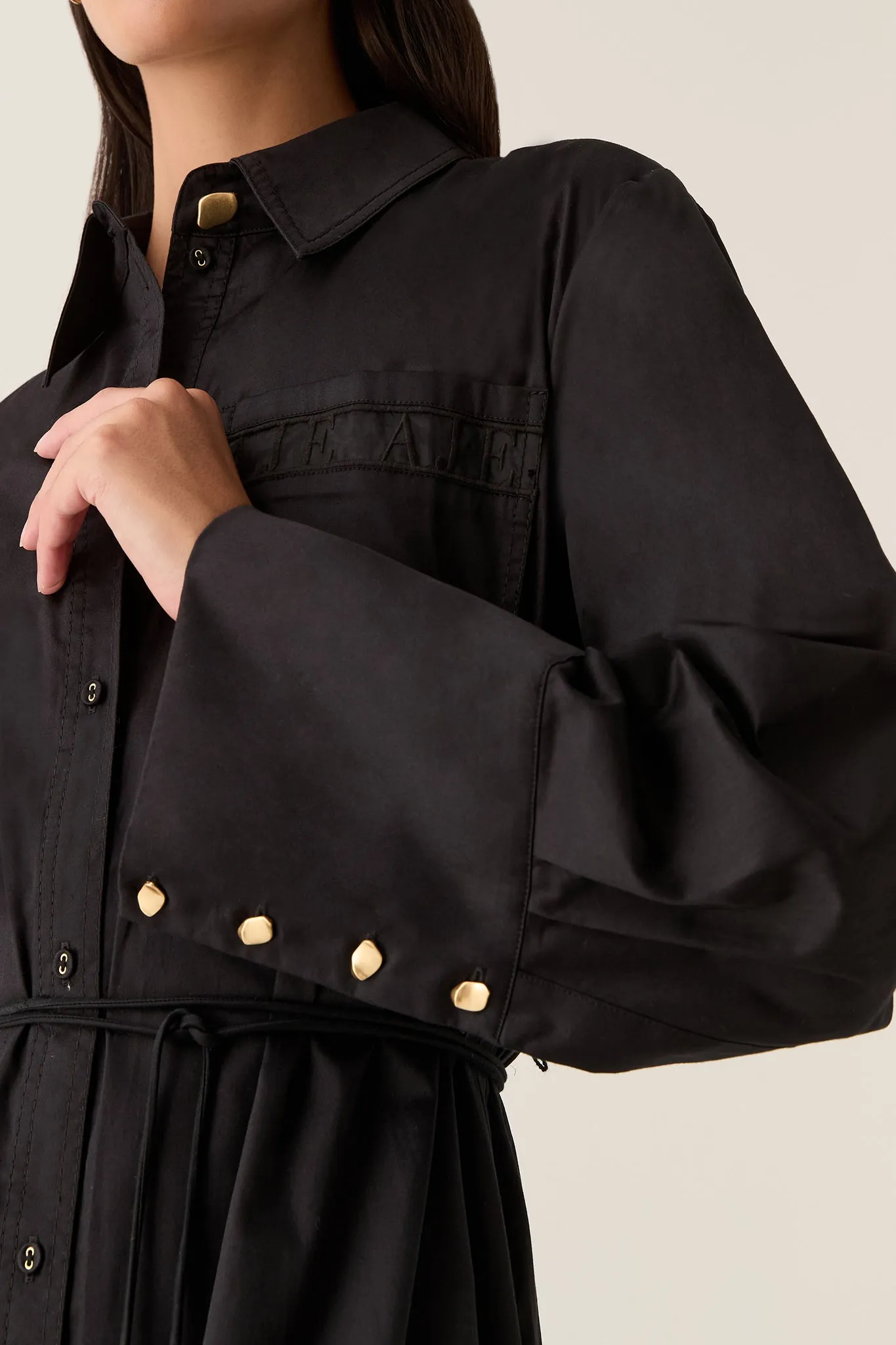 Reframe Logo Shirt Dress sold by Aje product image thumbnail 4