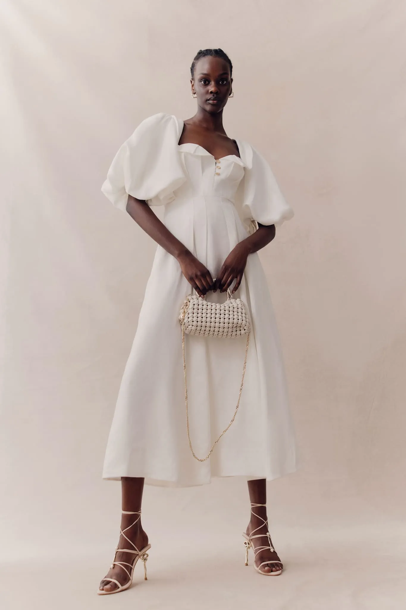 Jessica Frill Midi Dress sold by Aje