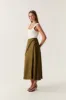 Arbour Whipstitch Midi Skirt sold by Aje