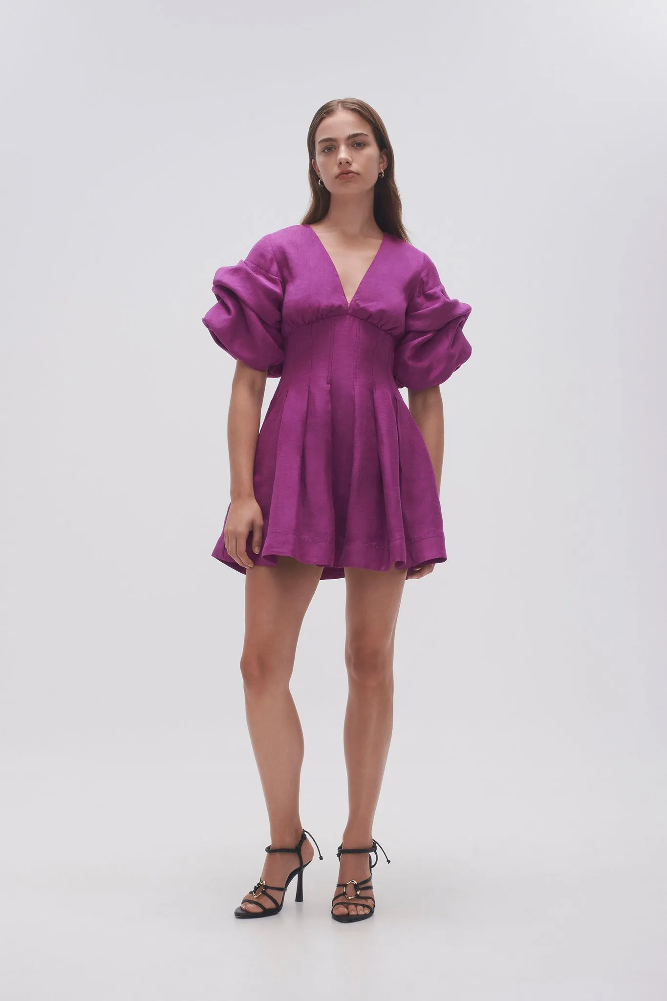 Adelie Puff Sleeve Mini Dress sold by Aje product image thumbnail 4