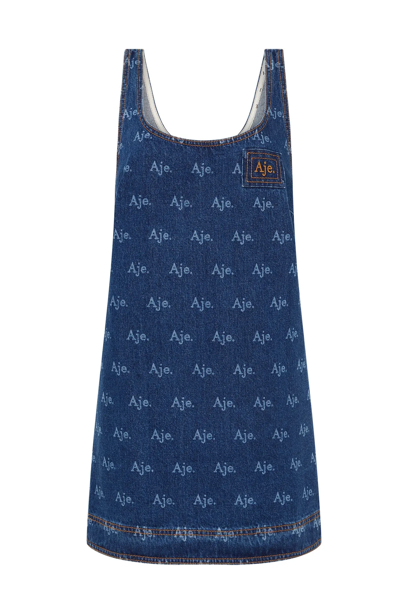 Ratio Logo Denim Mini Dress sold by Aje product image thumbnail 2