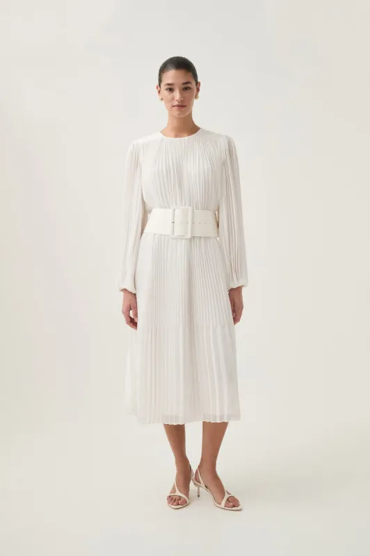 Cathedra Belted Midi Dress sold by Aje