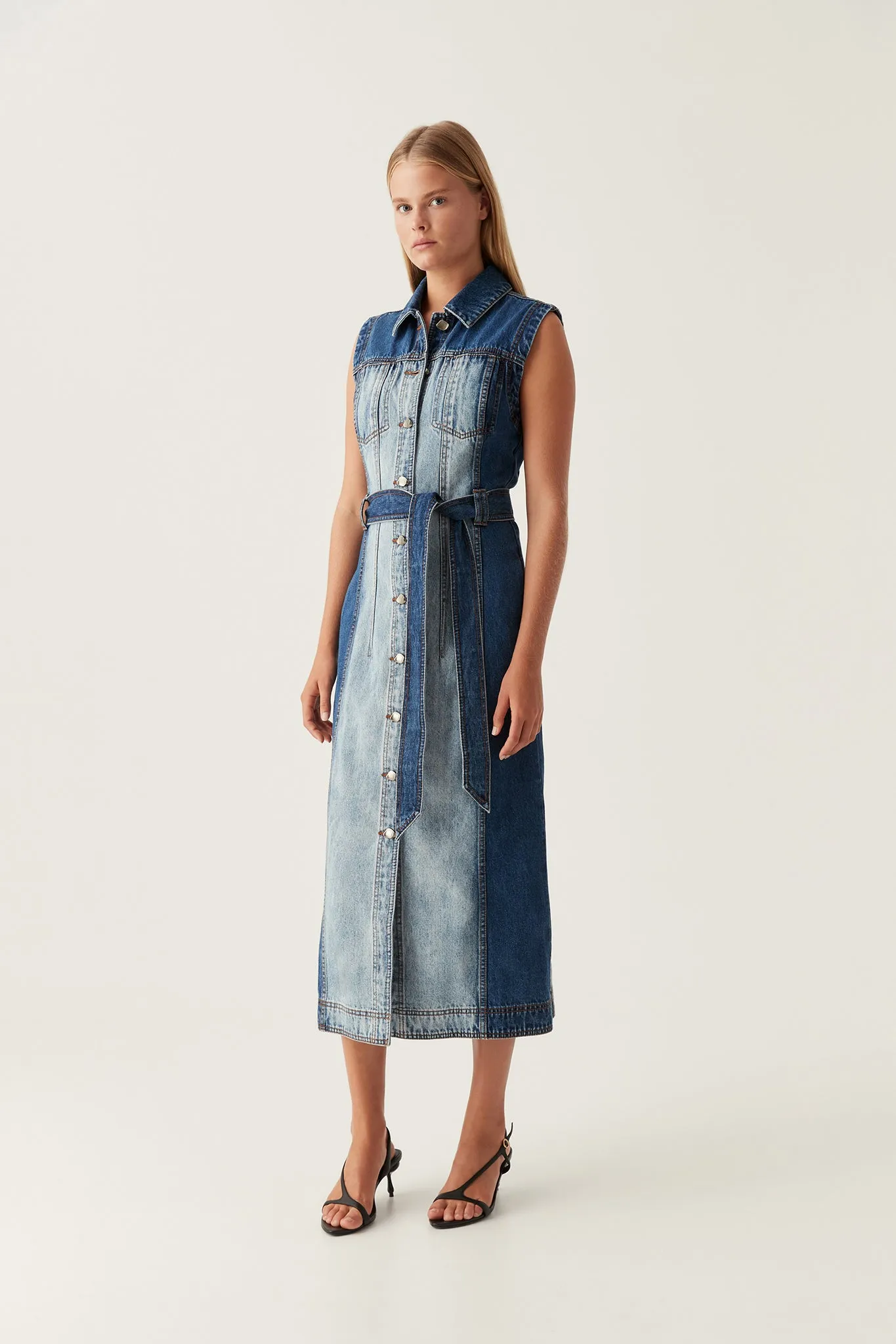 Darcie Denim Midi Dress sold by Aje product image thumbnail 5
