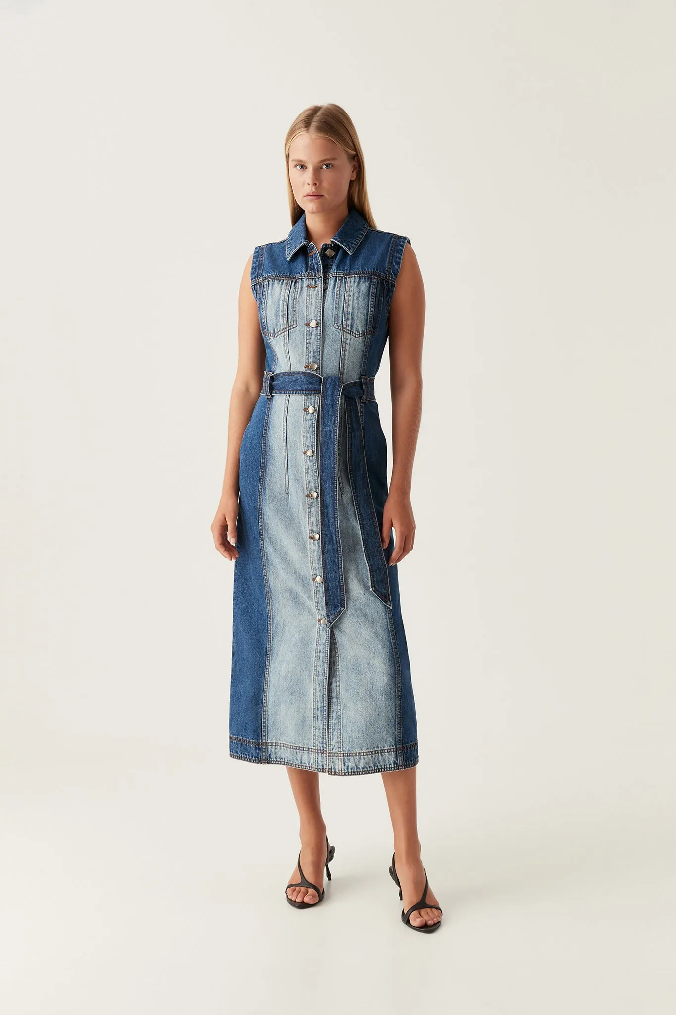 Darcie Denim Midi Dress sold by Aje product image thumbnail 3