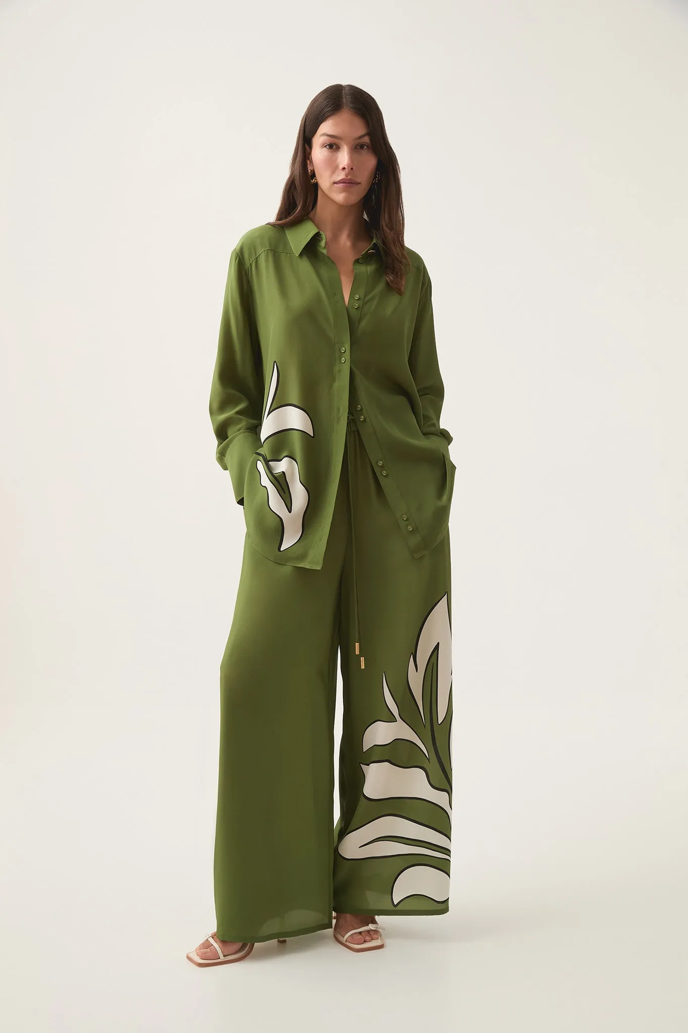 Planetary Silk Oversized Shirt sold by Aje product image thumbnail 3