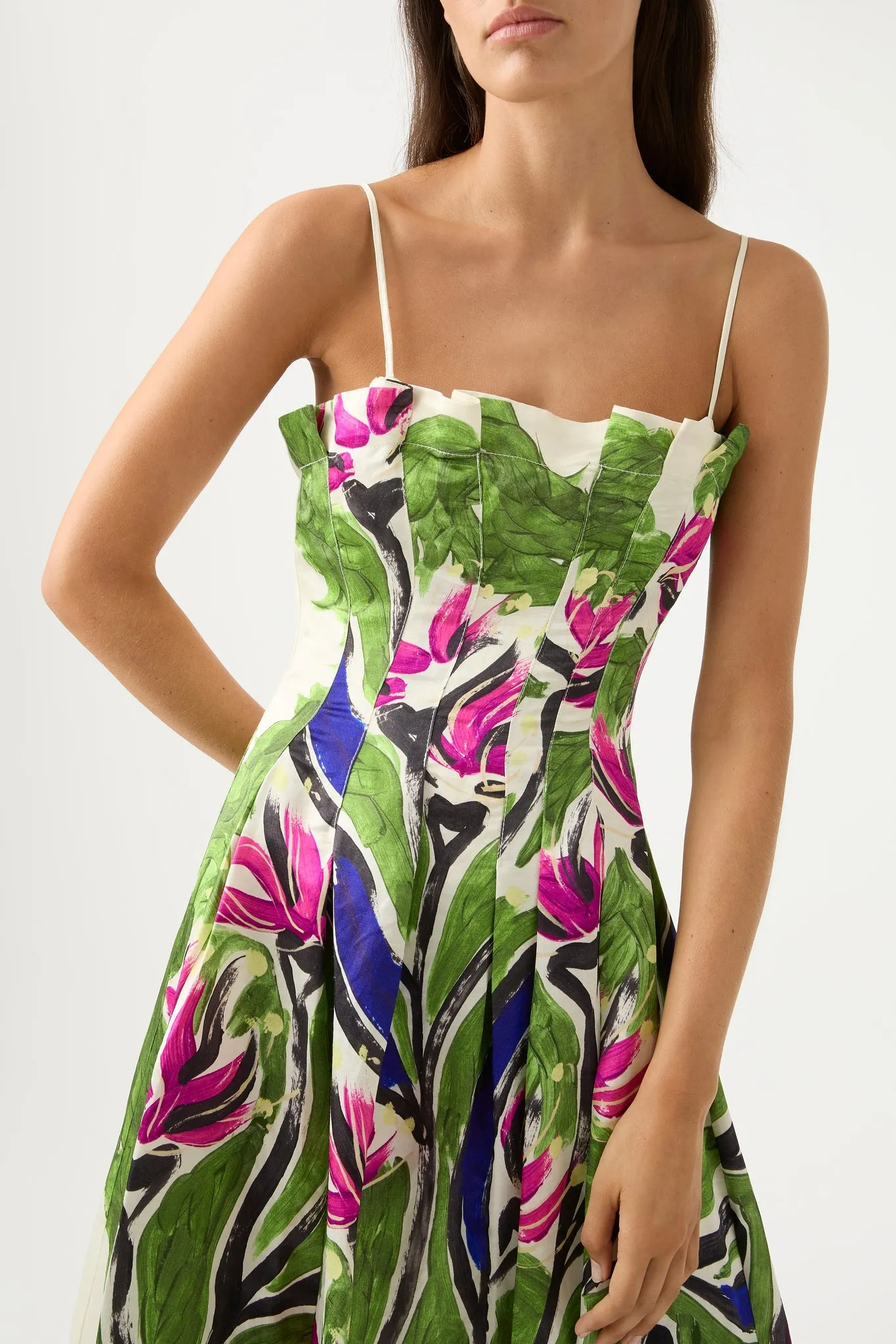 Paradiso Cinched Midi Dress sold by Aje product image thumbnail 4