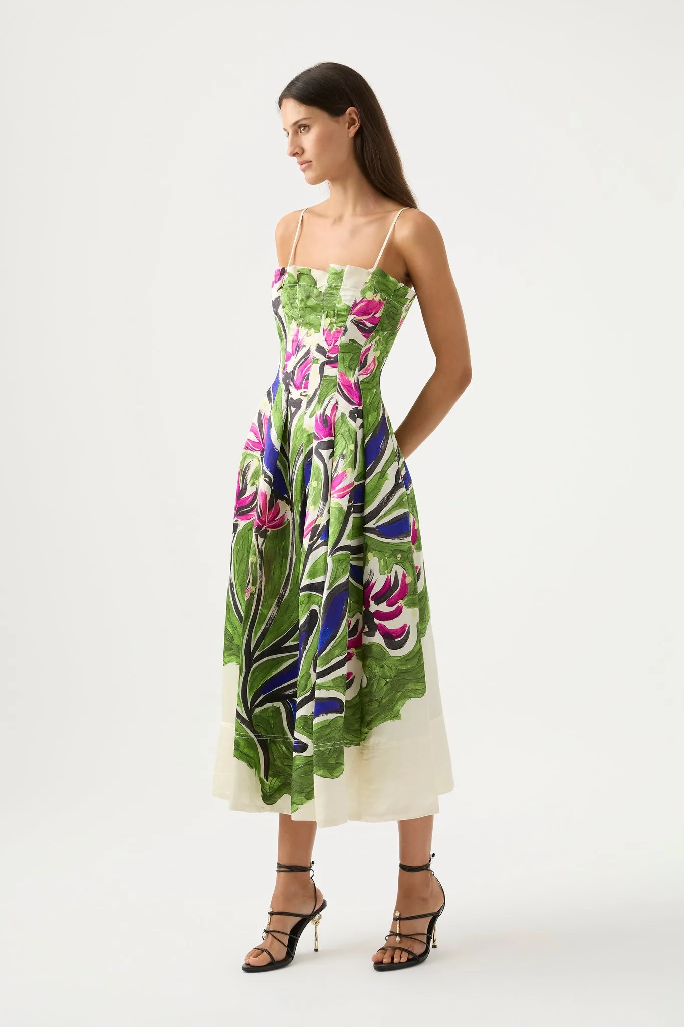 Paradiso Cinched Midi Dress sold by Aje product image thumbnail 5