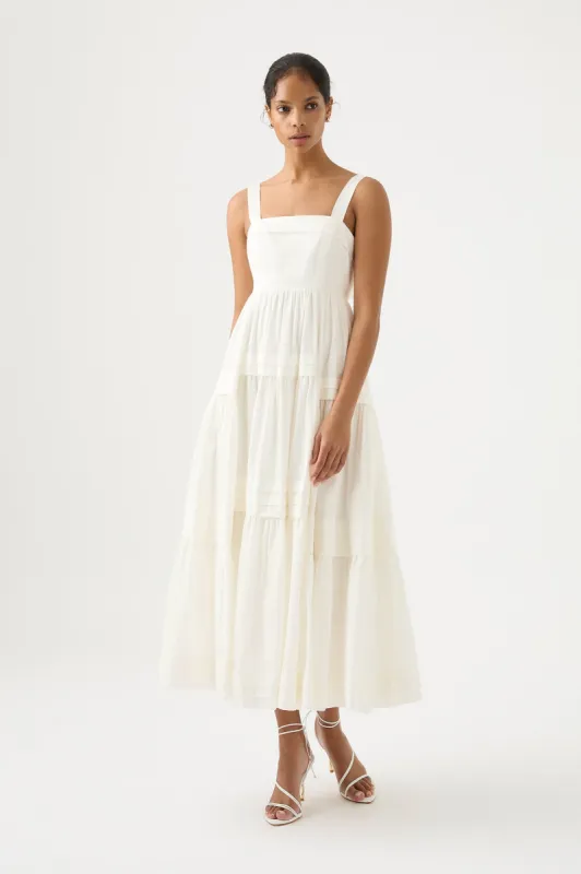 Sophie Tiered Midi Dress sold by Aje