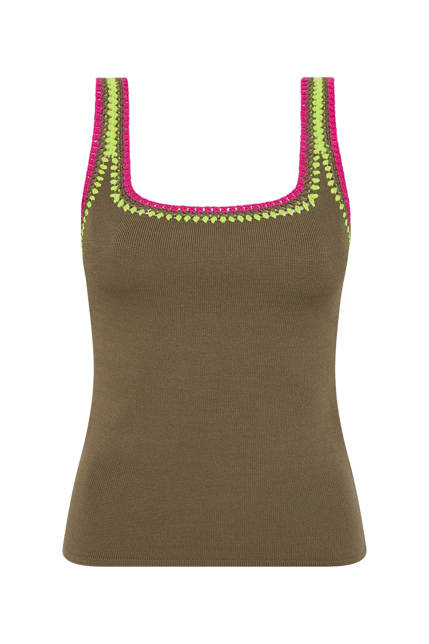 Tazia Crocheted Edge Tank sold by Aje product image thumbnail 2