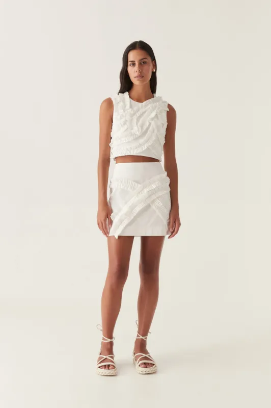 Kendra Frill Mini Skirt made by Aje