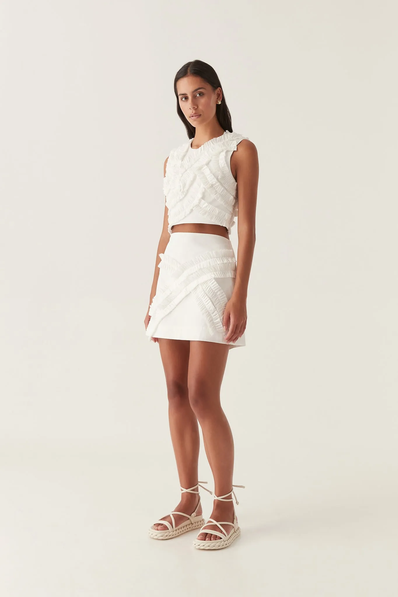 Kendra Frill Mini Skirt sold by Aje product image thumbnail 4