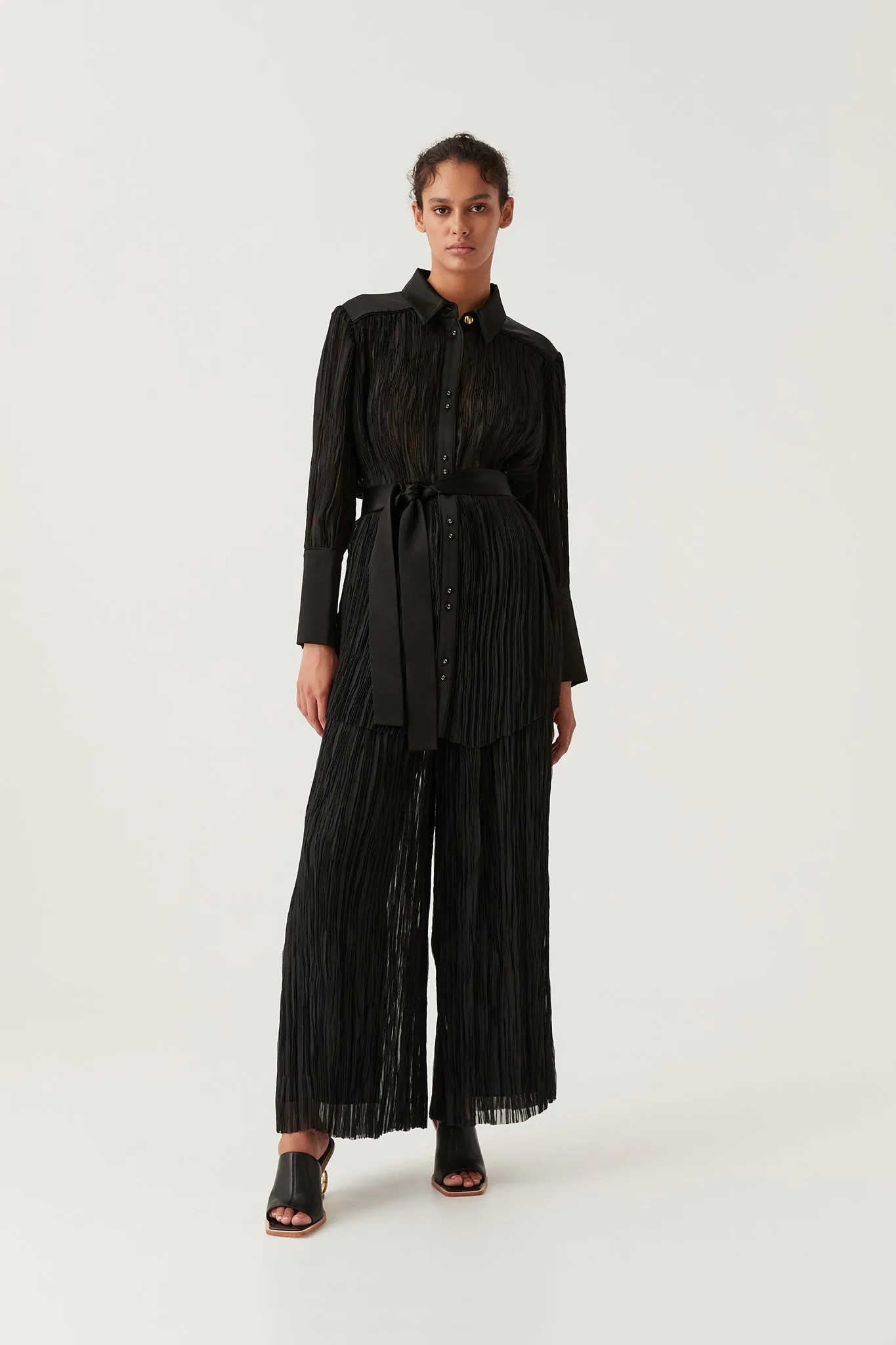 Aerial Oversized Pleated Shirt sold by Aje product image thumbnail 5