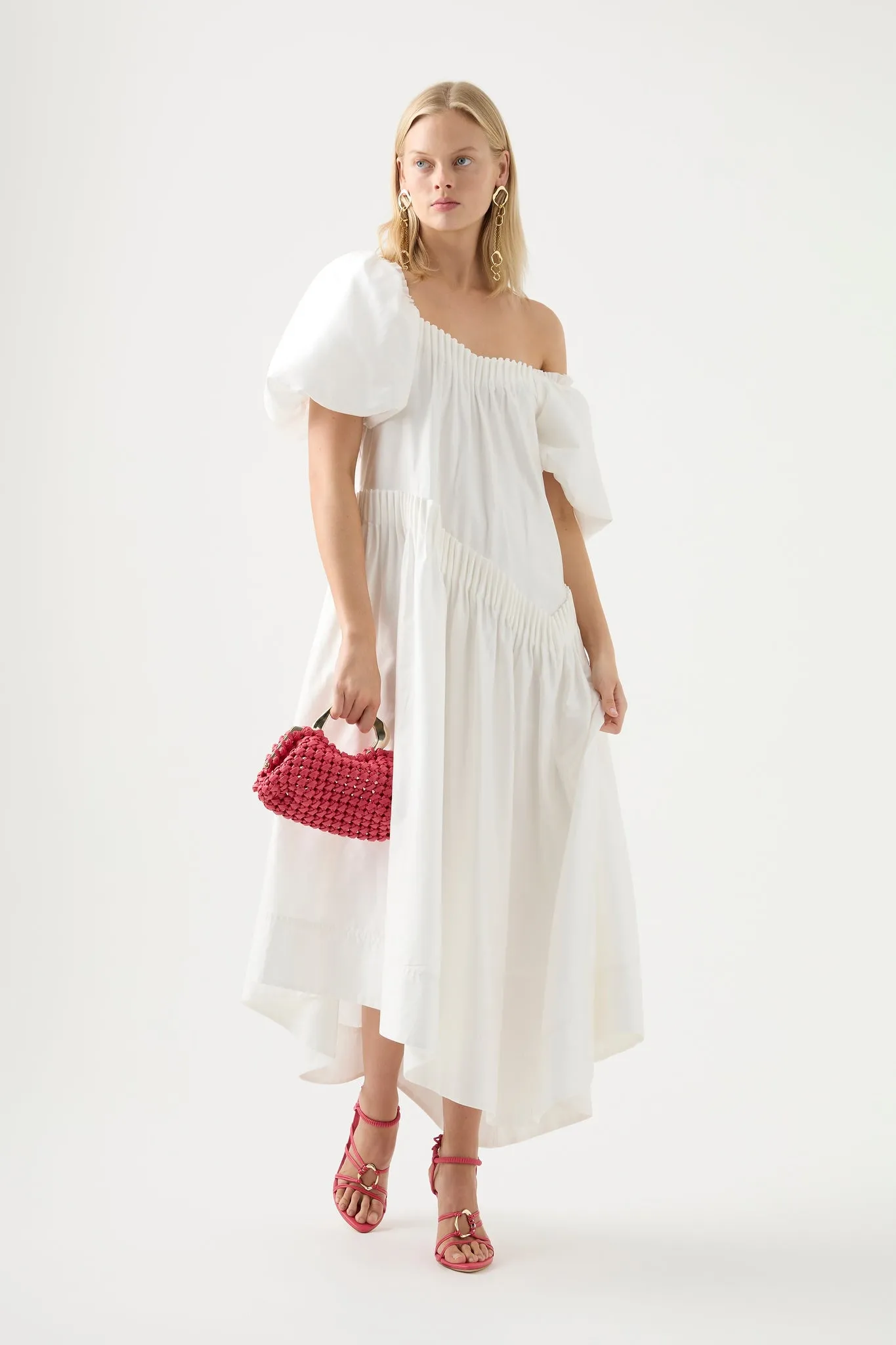 Severine Smock Midi Dress sold by Aje
