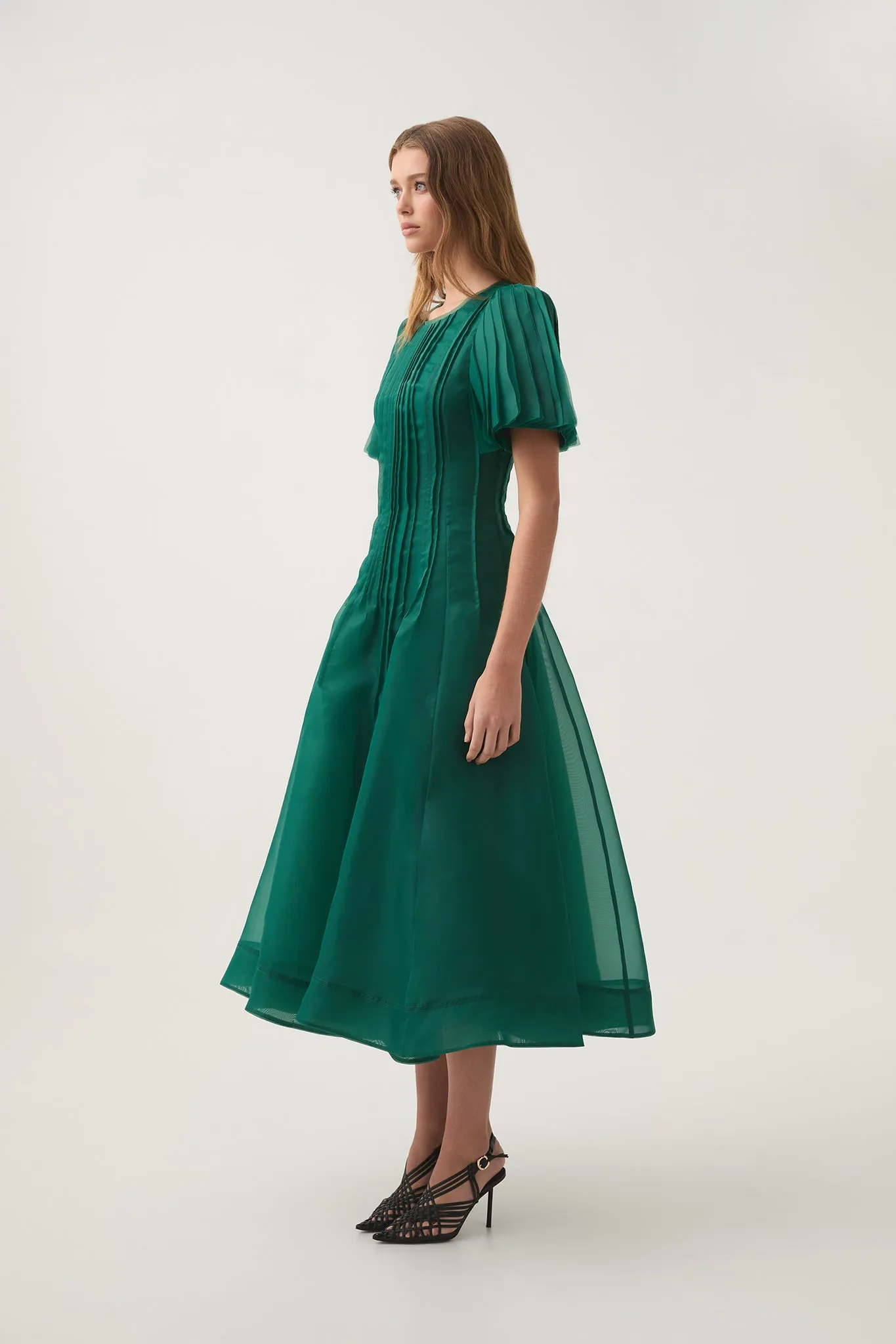 Nova Pleated Midi Dress sold by Aje product image thumbnail 3