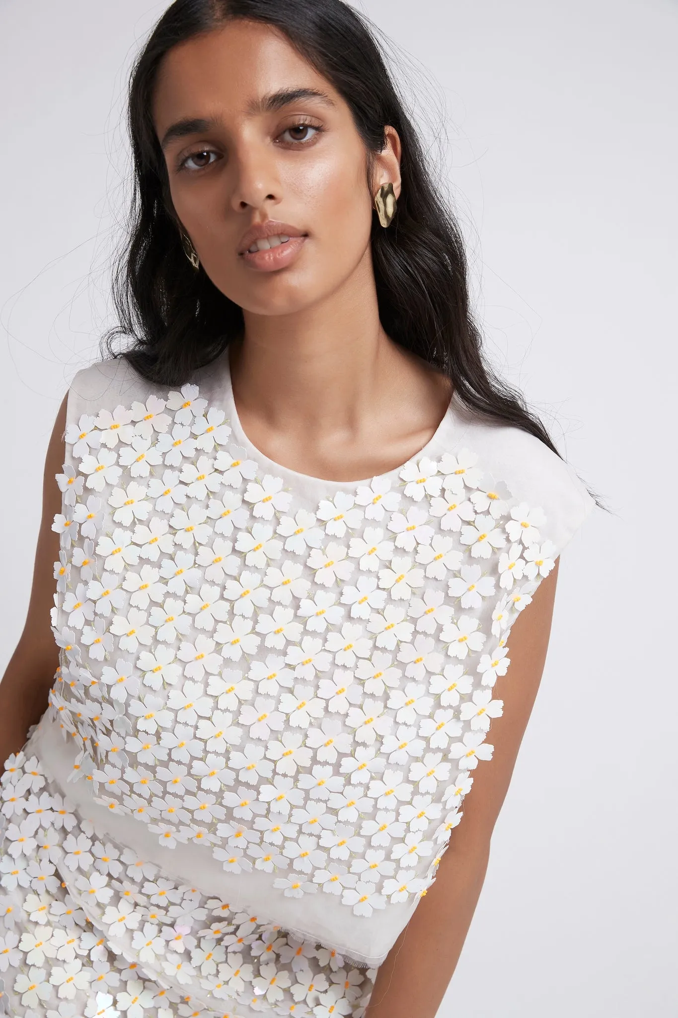 Gazelle Organza Shell Top sold by Aje