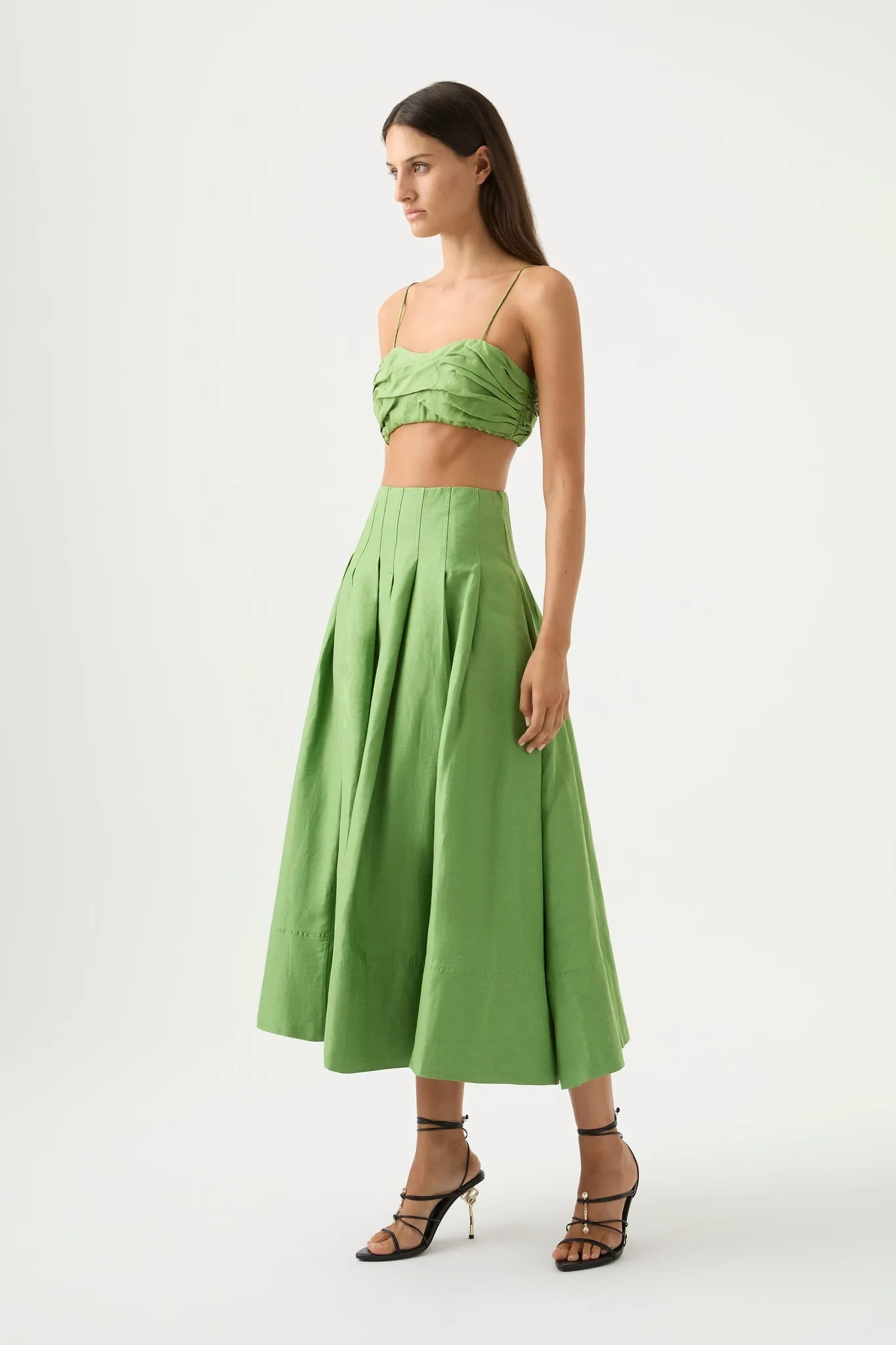 Paradiso Cinched Midi Skirt sold by Aje product image thumbnail 3