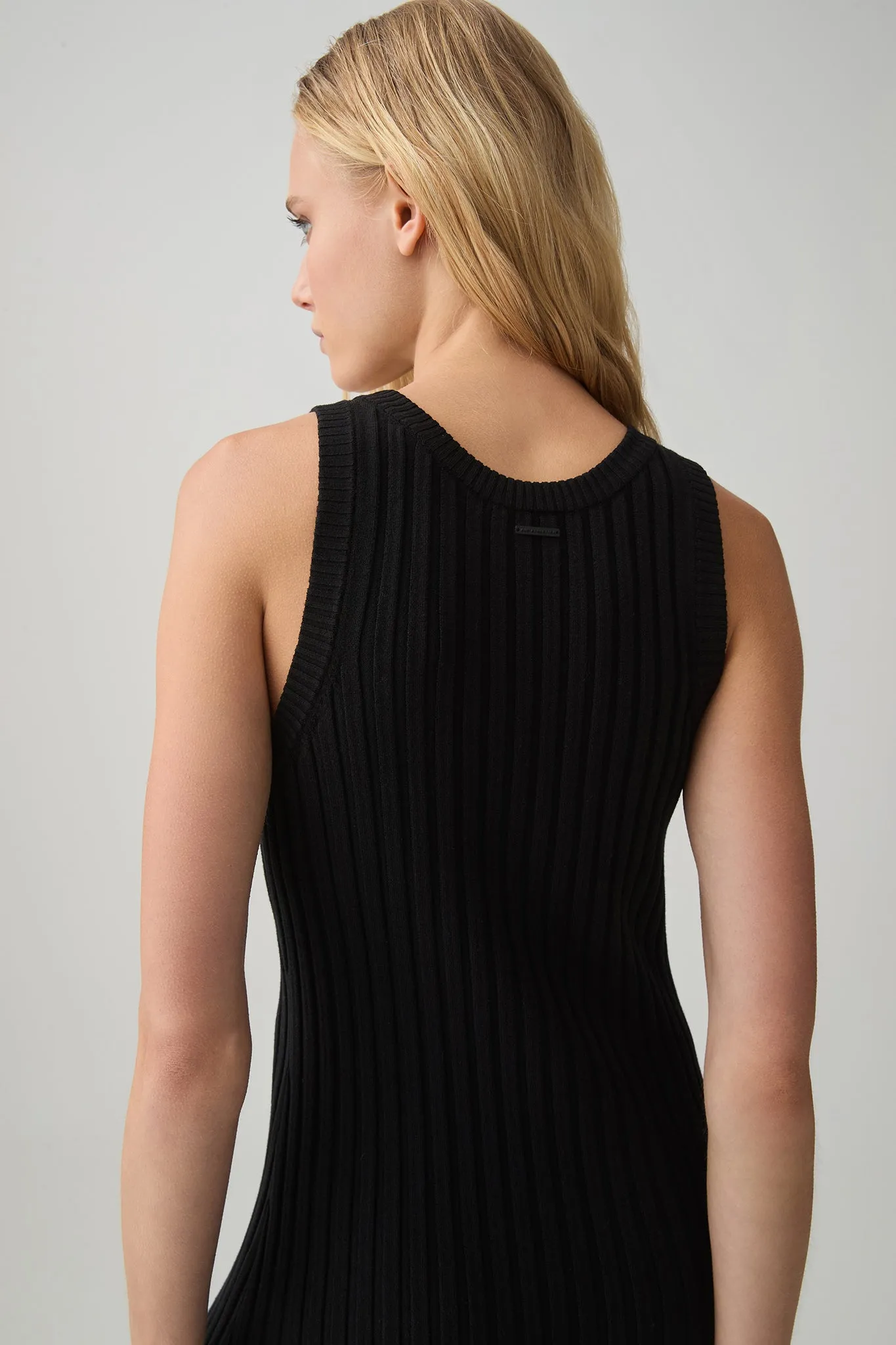 Rib Knit Hem Split Dress 816 sold by Aje product image thumbnail 5