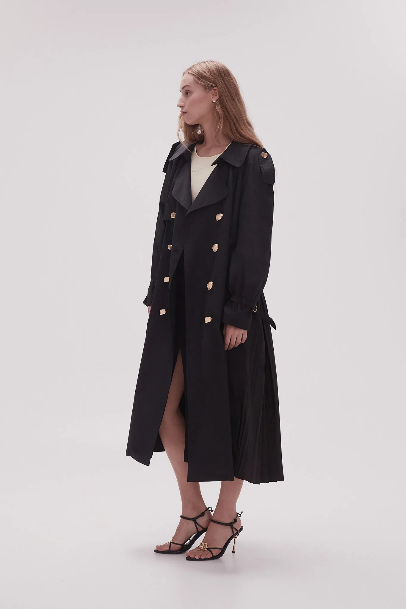 Prima Pleat Trench Coat sold by Aje product image thumbnail 3
