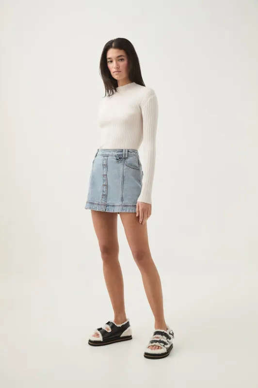 Corie Low Waisted Mini Skirt sold by Aje