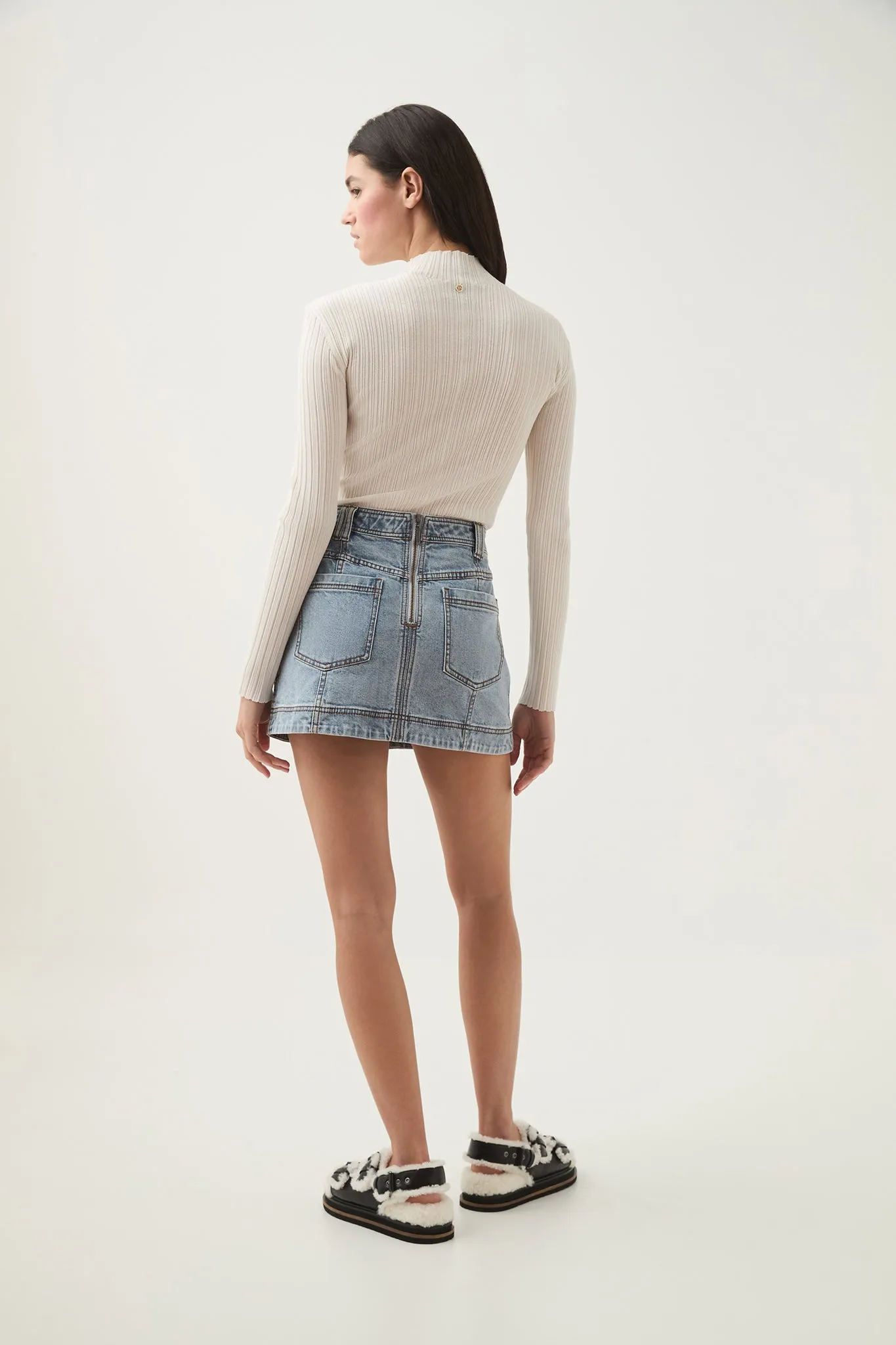 Corie Low Waisted Mini Skirt sold by Aje product image thumbnail 5