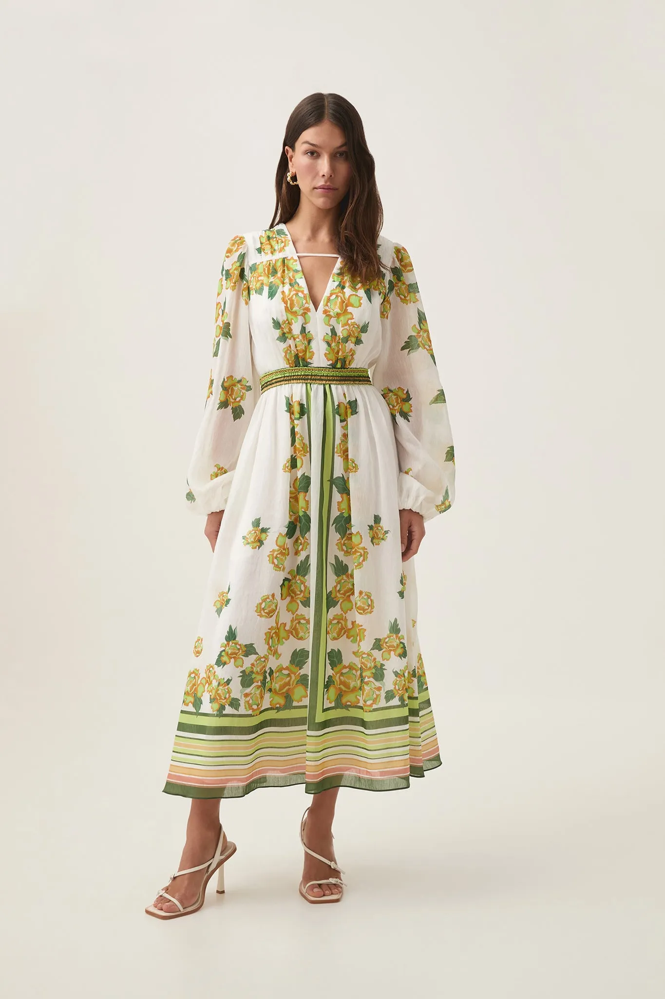 Secret Border Print Midi Dress sold by Aje