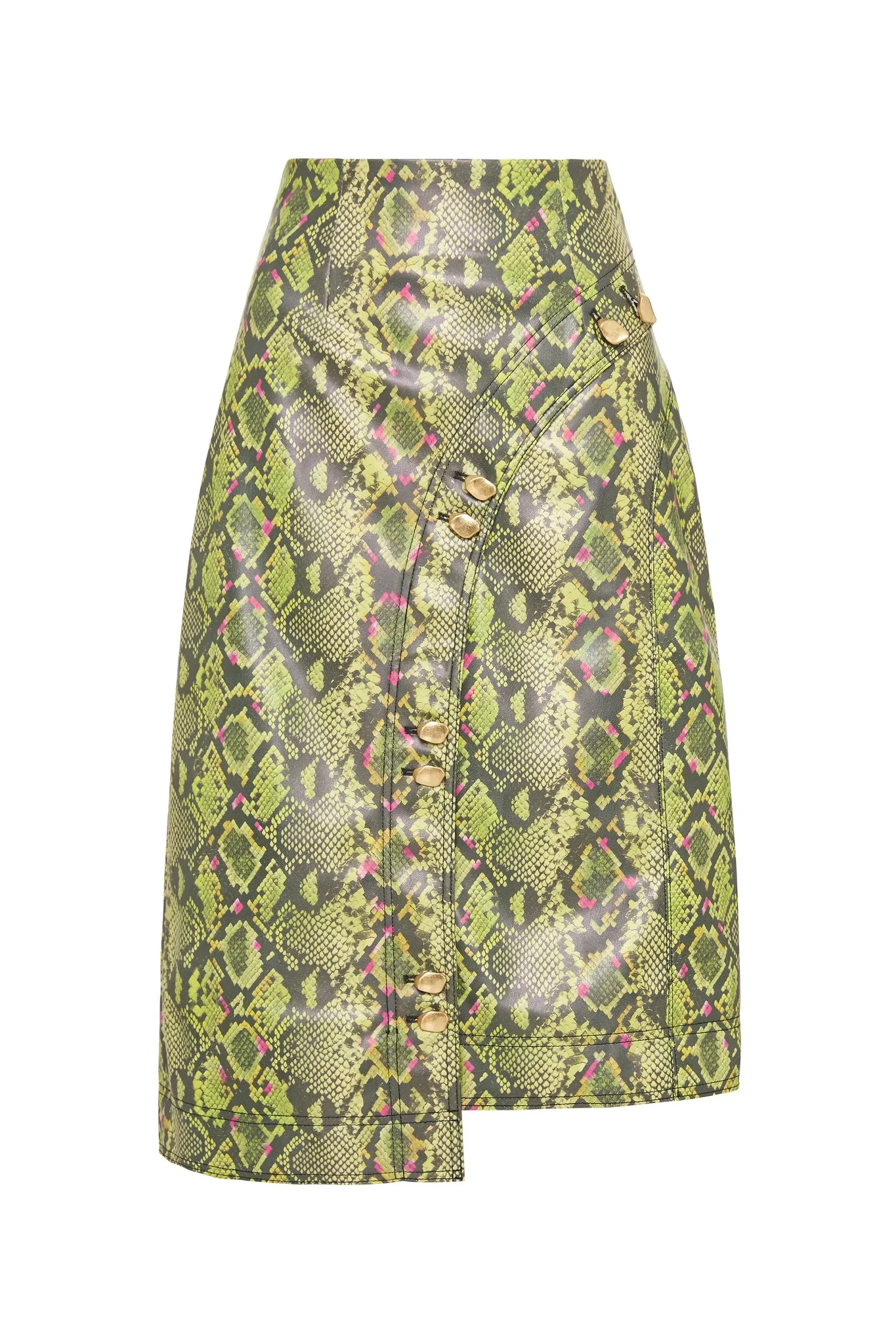 Serpentine Vegan Leather Midi Skirt sold by Aje product image thumbnail 2