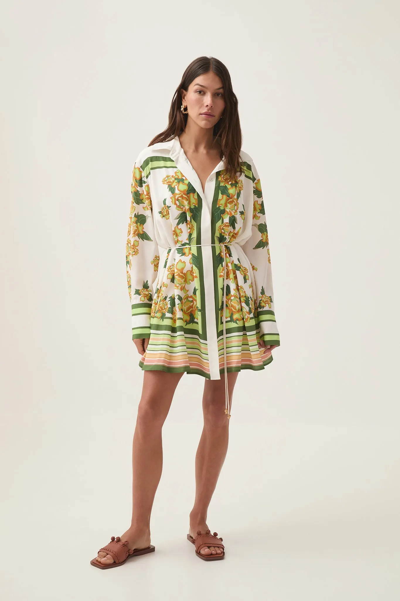 Secret Border Silk Mini Dress sold by Aje