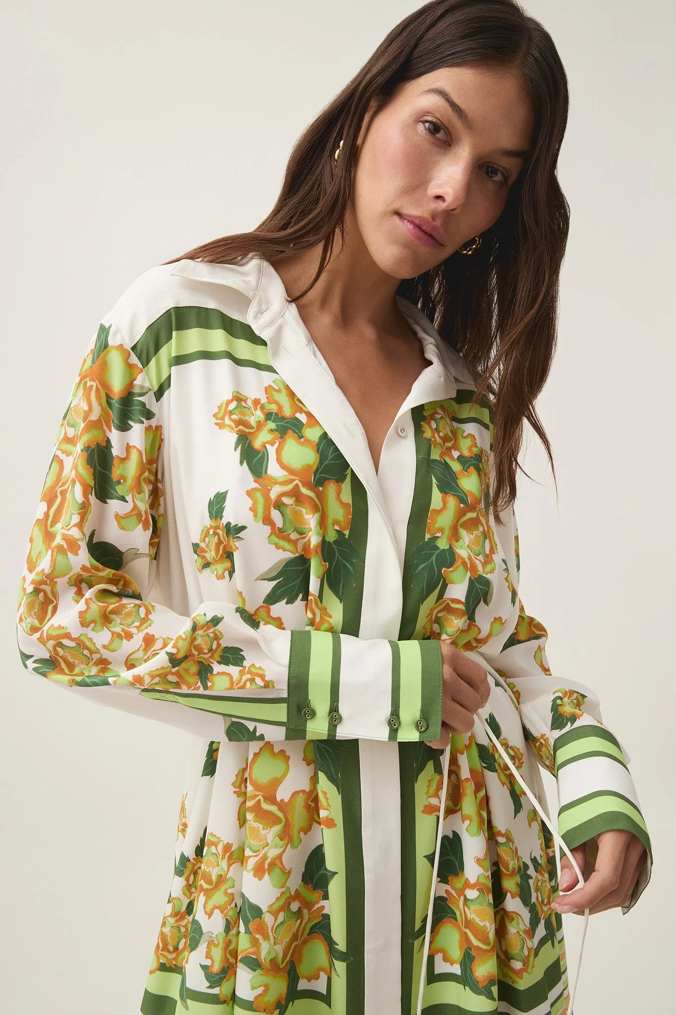 Secret Border Silk Mini Dress sold by Aje product image thumbnail 5