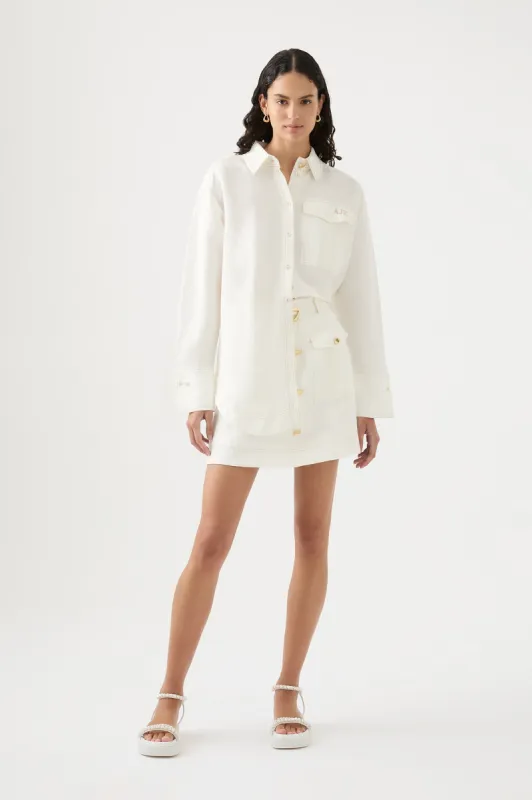 Satori Pearl Pin Shirt sold by Aje