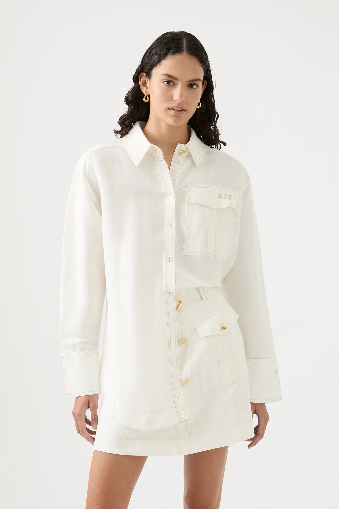 Satori Pearl Pin Shirt sold by Aje product image thumbnail 3