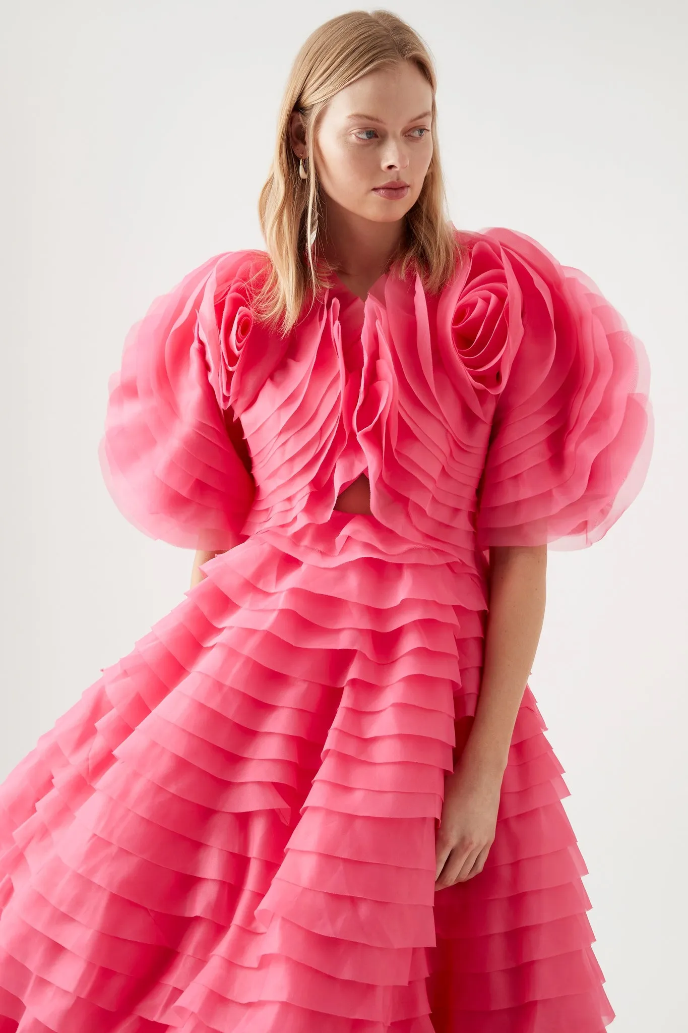 Amour Ruffle Midi Dress sold by Aje product image thumbnail 3