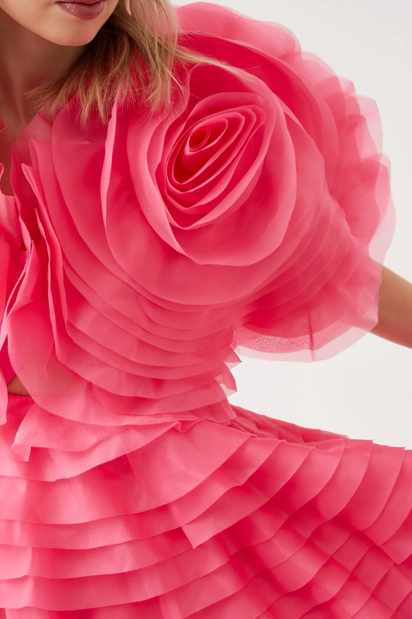 Amour Ruffle Midi Dress sold by Aje product image thumbnail 4