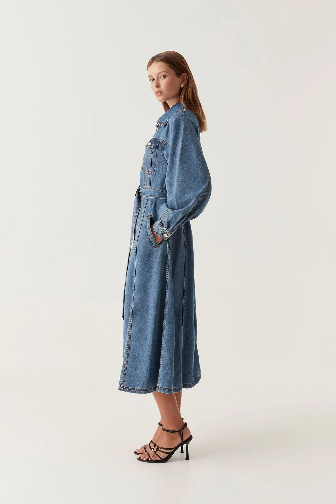 Colorado Denim Midi Dress sold by Aje product image thumbnail 3