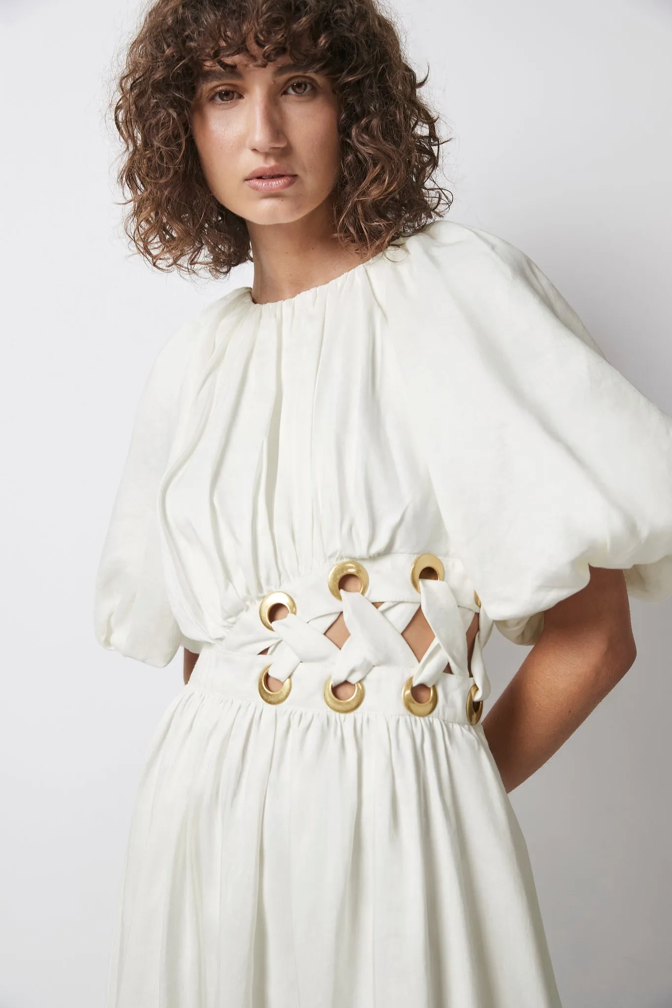 Virtuous Asymmetric Midi Dress sold by Aje product image thumbnail 3