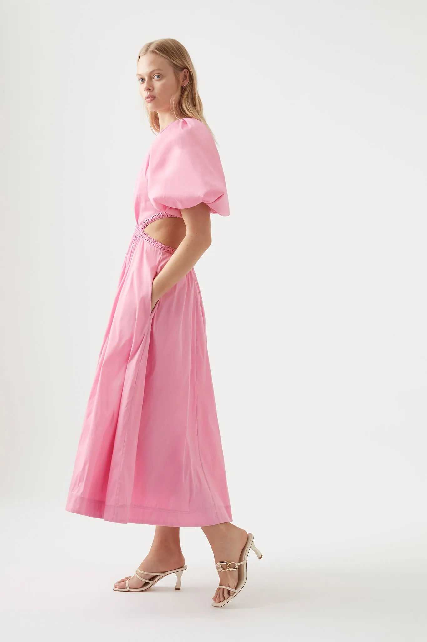 Capucine Puff Sleeve Midi Dress sold by Aje product image thumbnail 4