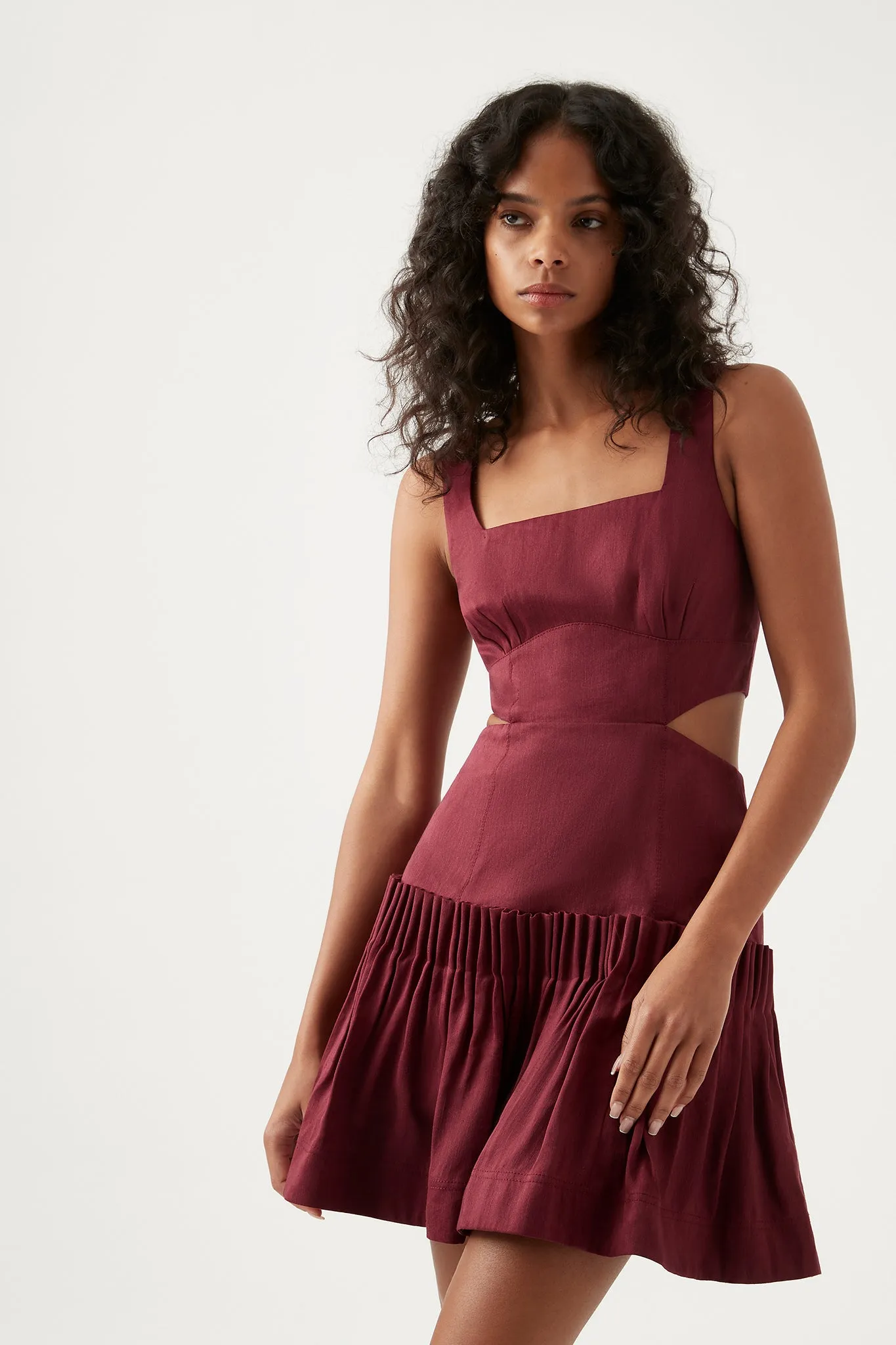 Audette Pleated Mini Dress sold by Aje product image thumbnail 4