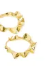 Coral Mini Scrunch Hoop sold by Aje