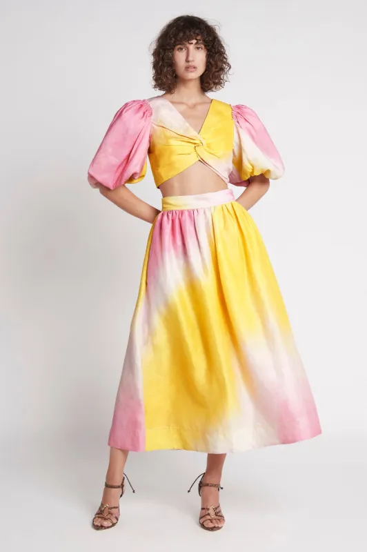 Cloud Burst Midi Skirt made by Aje