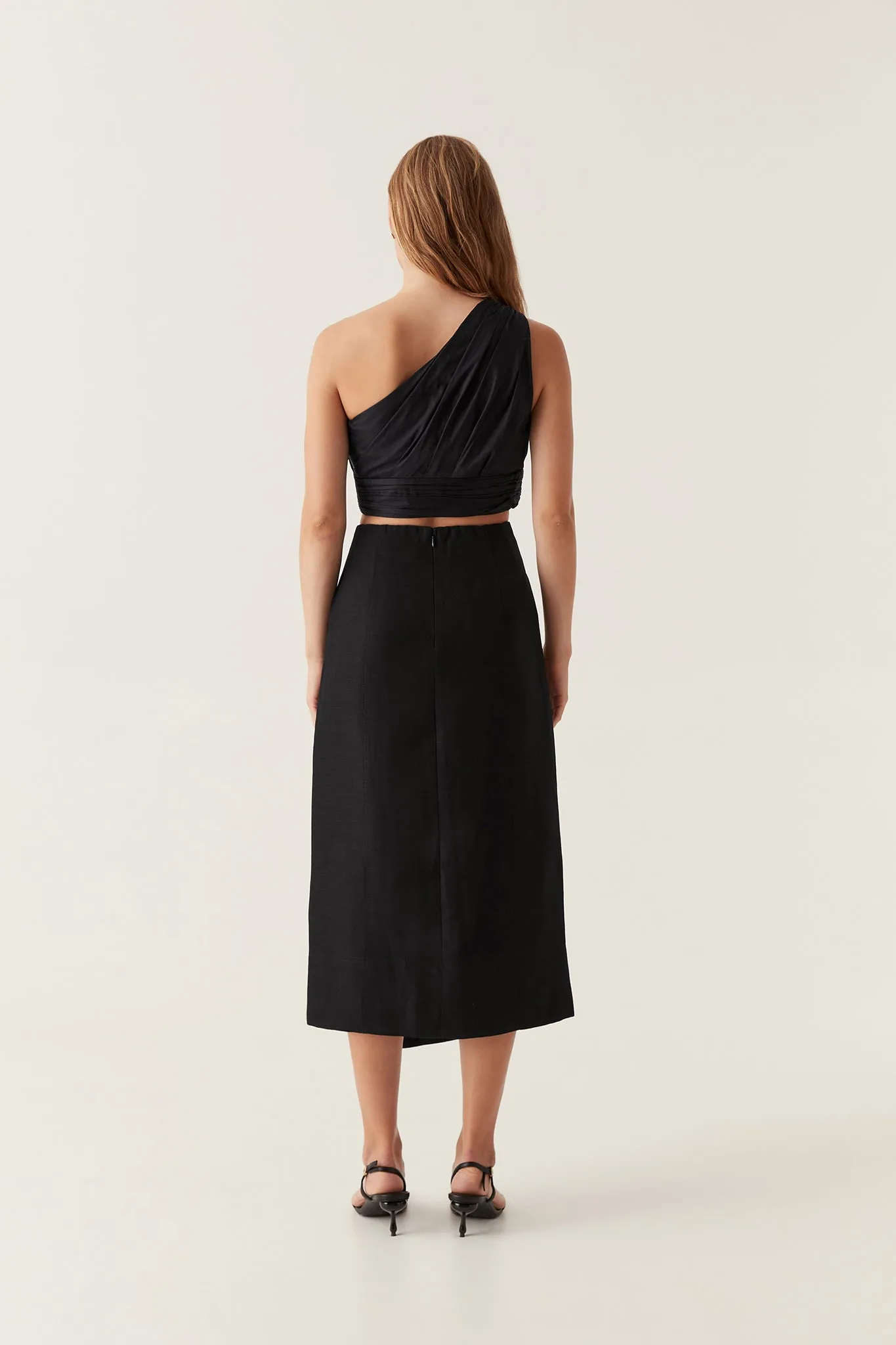 Theory Cinched Midi Skirt sold by Aje product image thumbnail 5