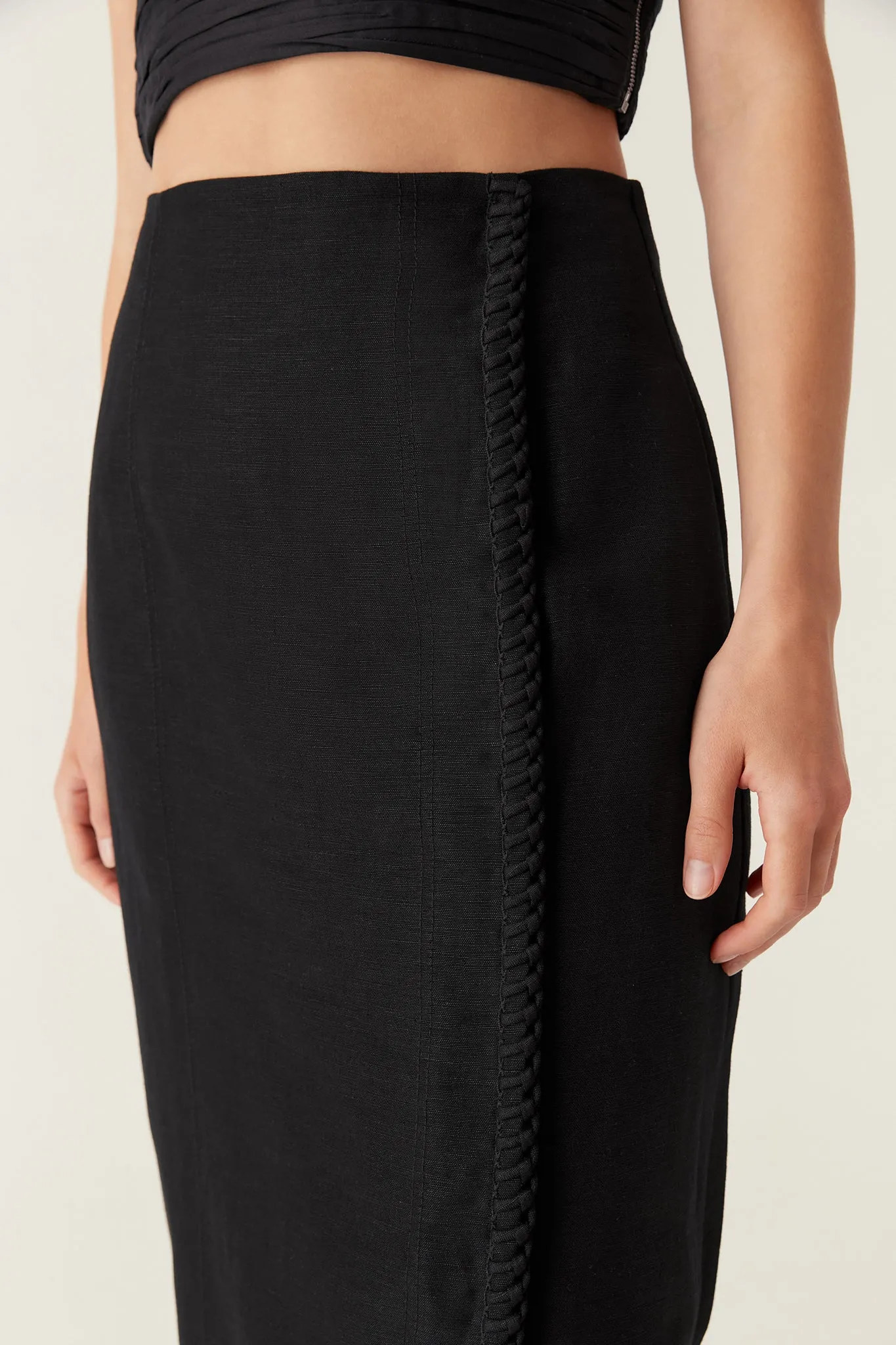 Theory Cinched Midi Skirt sold by Aje product image thumbnail 4